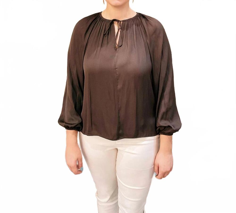 NEW GRADE & GATHER charllotte top in brown